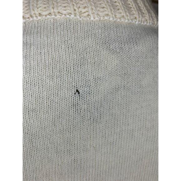 Envelope 1976 Sweater in Ivory Size 44 Knit Cashmere Turtleneck Ribbed Classic - Picture 4 of 5